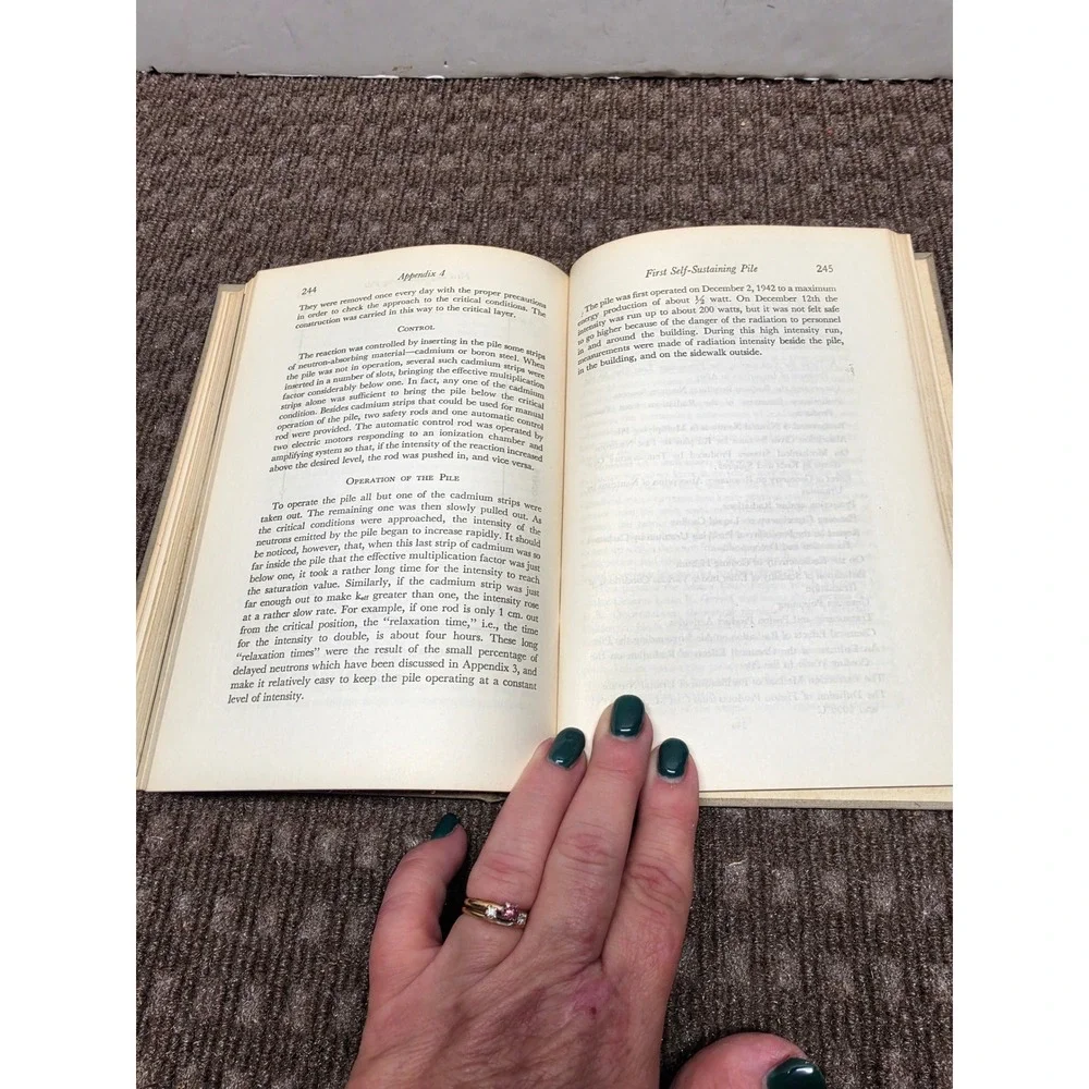 Atomic Energy for Military Purposes Smyth Report 1945 Hardcover Princeton Press